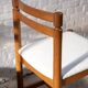 6X Chaise de salle à manger scandinave en chêne massif, années 1960
