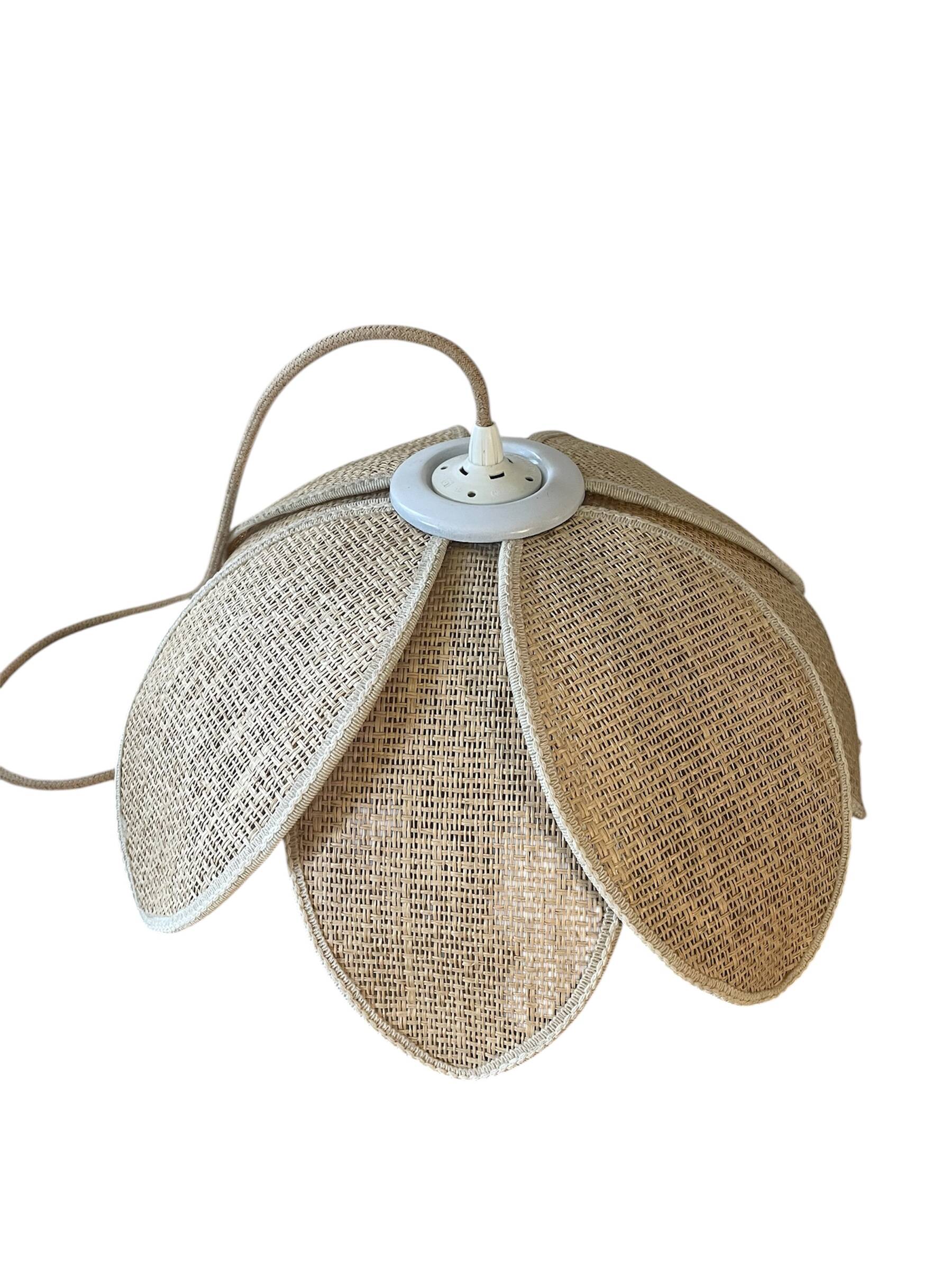 Vintage plant fibre lotus suspension