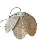 Vintage plant fibre lotus suspension