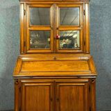 Italy 17th century: Lombard cabinet with three bodies in solid walnut circa 1680