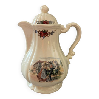 Obernai sarreguemines teapot
