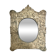 Baroque mirror in repoussé brass