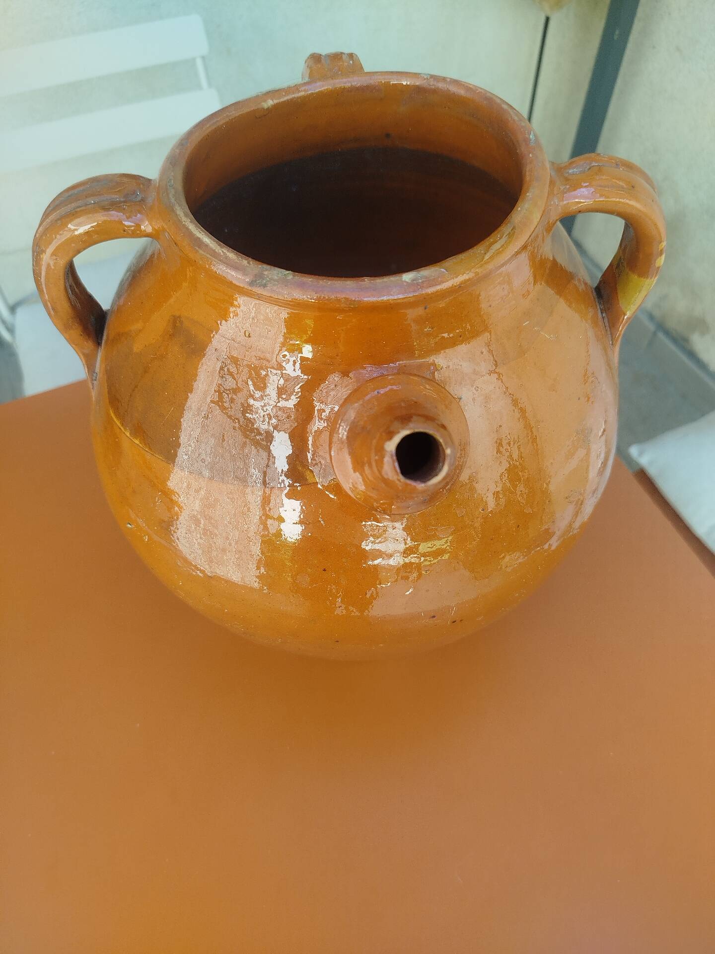 Glazed earthenware bowl