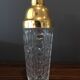 Crystal and gold plated glass shaker from val saint lambert