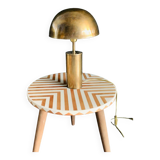 Lampe décorative en laiton de style milieu du siècle 19,6 po - Lampe en laiton doré
