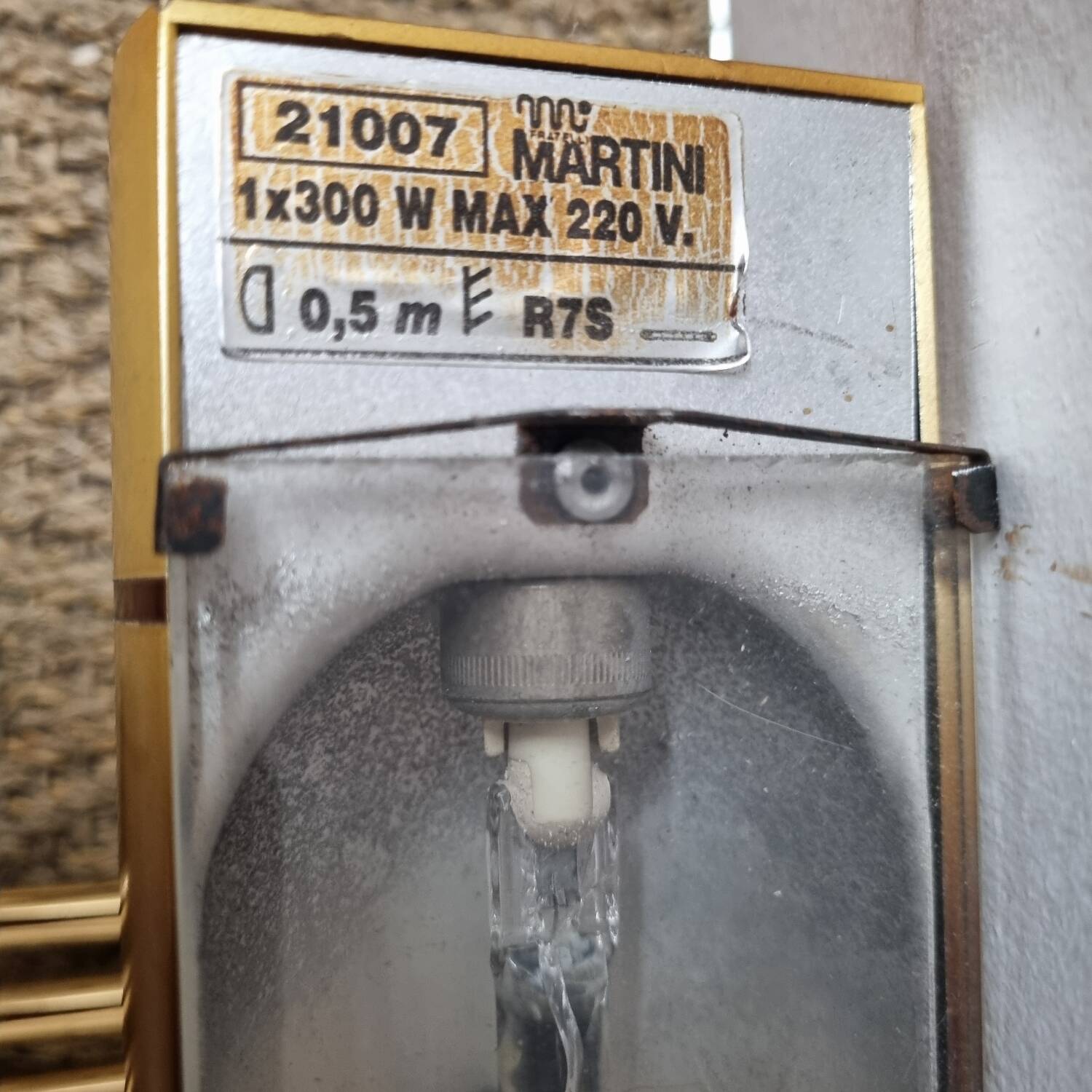 Martini Fratelli wall light, circa 1970, Italy