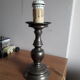 Pewter lamps foot height 36cm foot diameter 14 cm