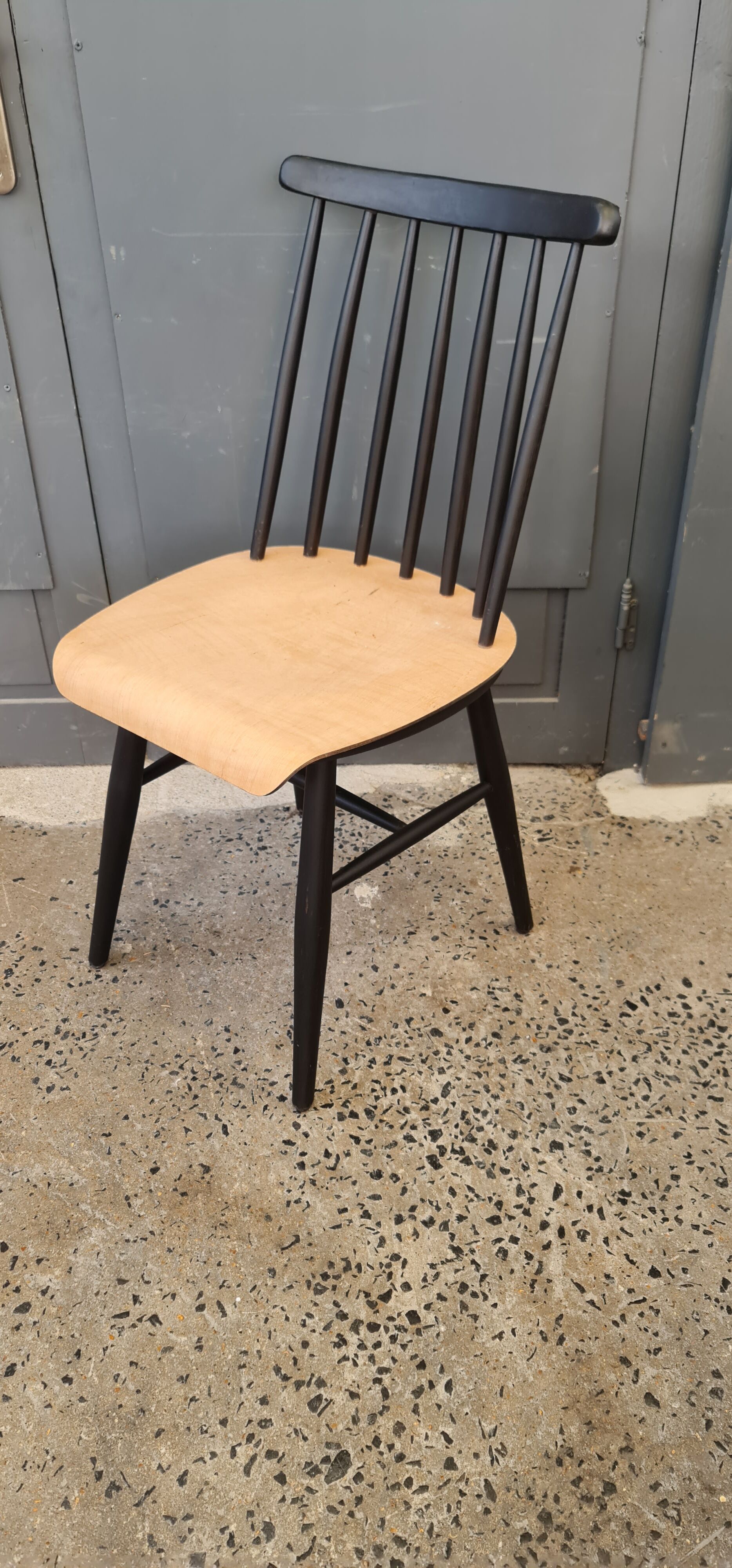 Series of six chairs Fanett by Ilmari Tapiovaara 1960