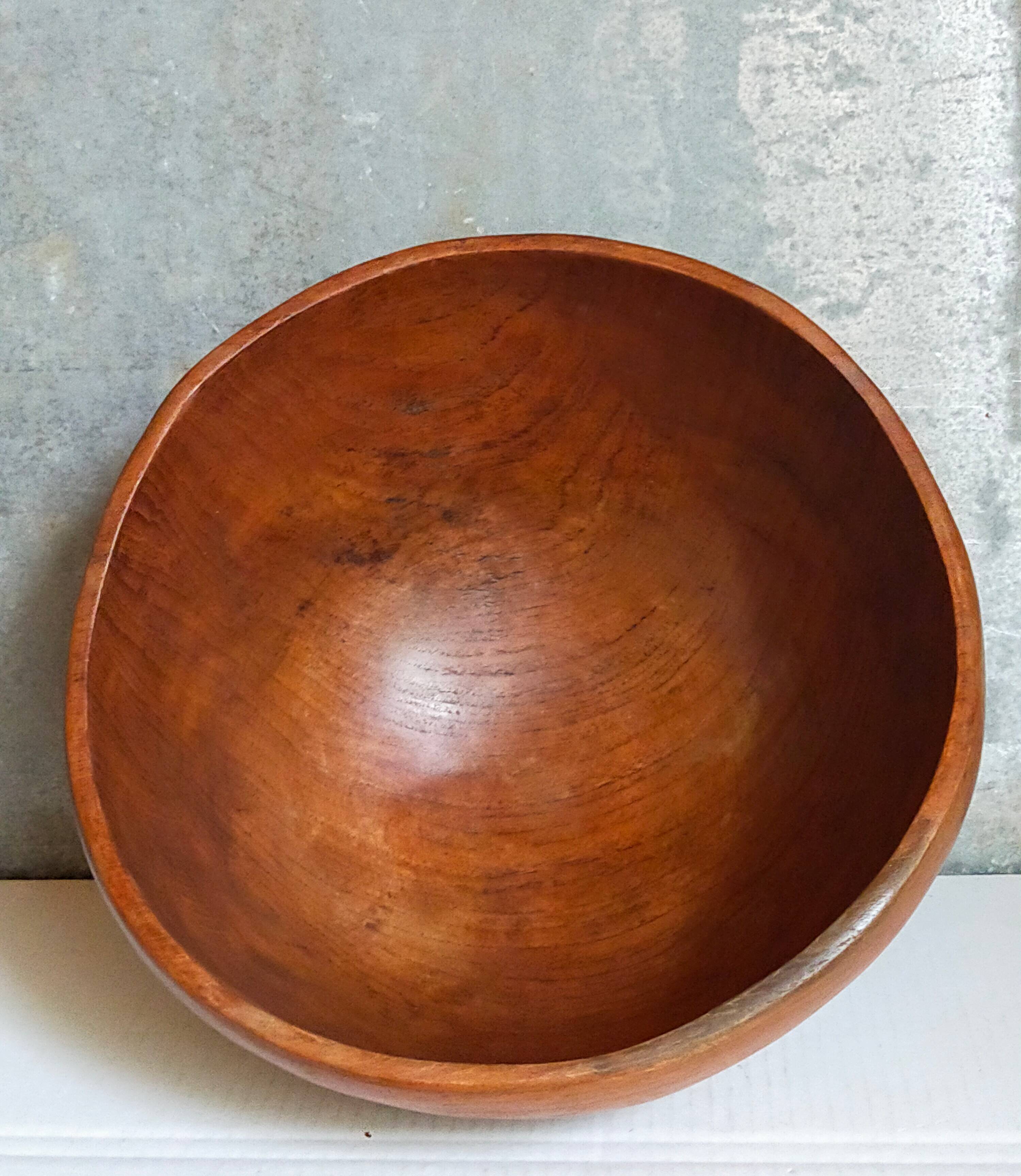 Solid wood cut bowl XXL freeform