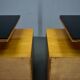 1942s set of bedside tables by Jindrich Halabala, Czechoslovakia
