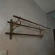 Vintage wall coat rack in copper / hanging coat rack