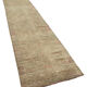 Hand-knotted antique turkish beige runner rug 87 cm x 382 cm