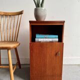 Vintage Bedside Table with Cabinet