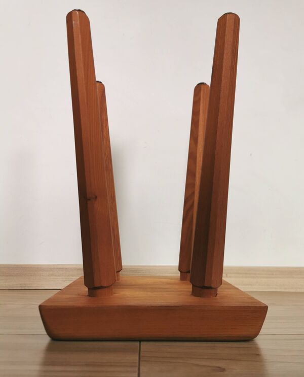 Tabouret en orme S01 design Pierre Chapo 1960