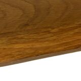 Vintage solid wooden wall rack with 3 shelves 70s oak rack