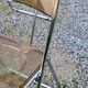 Set of 4 70s design folding chairs in smoked plexiglass and chrome metal