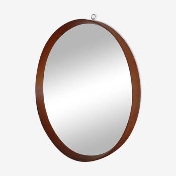 Mirror, 1960s, teak mount