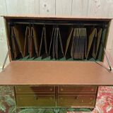 Leather notary's filing cabinet