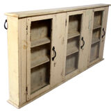 Burmese teak wall display case