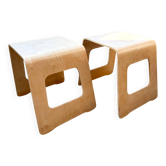 2 stools by Lisa Norinder for IKEA, 1990s.
