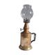 Paraffin pigeon lamp, late 19th century, brass & copper