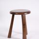 Tabouret tripode brutaliste