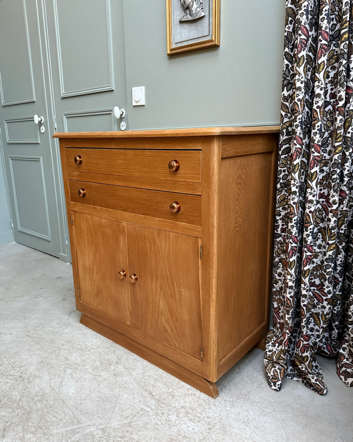 Small Art Deco oak buffet (renovated)