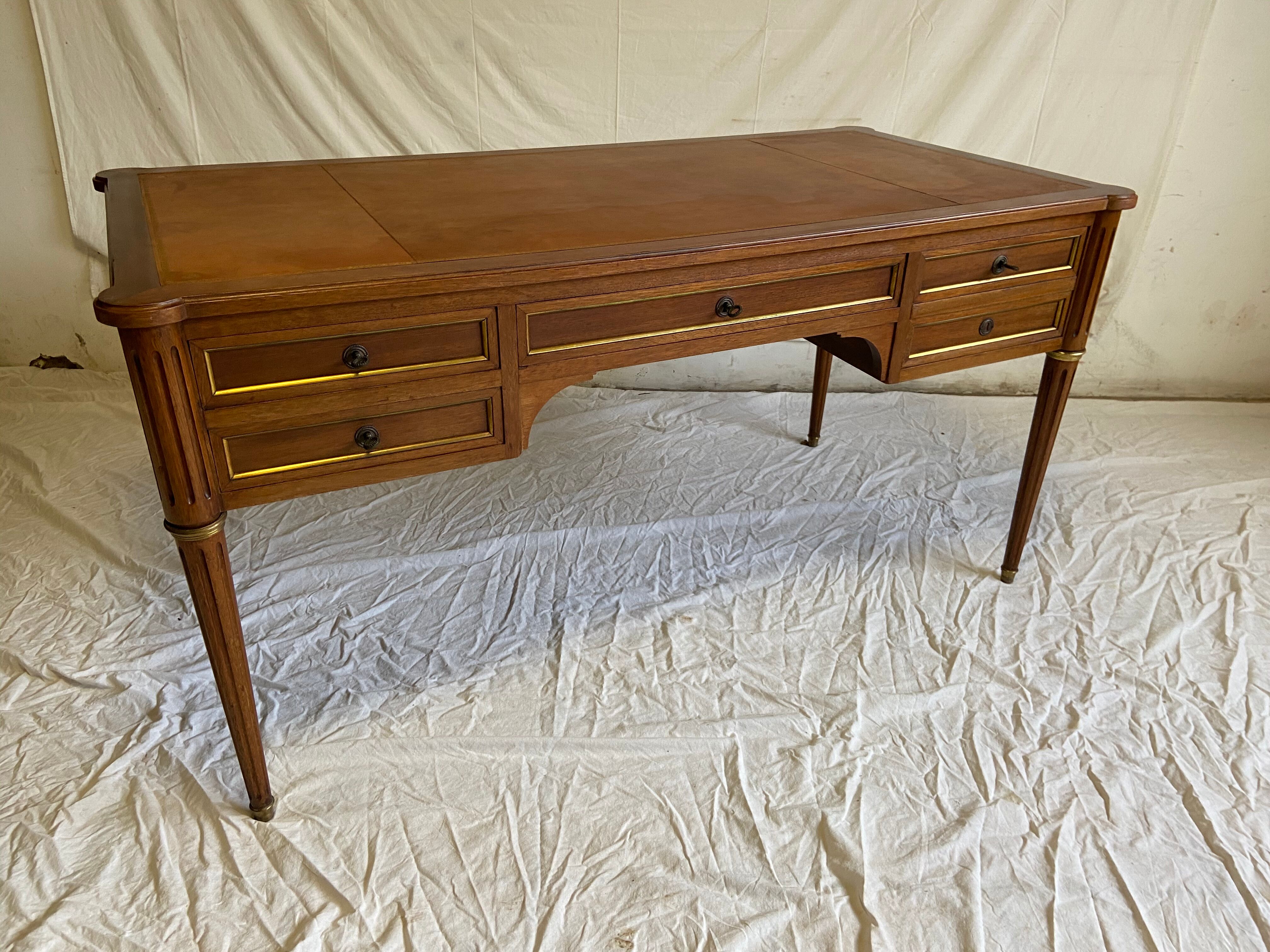 Louis XVI-style mahogany desk 1940