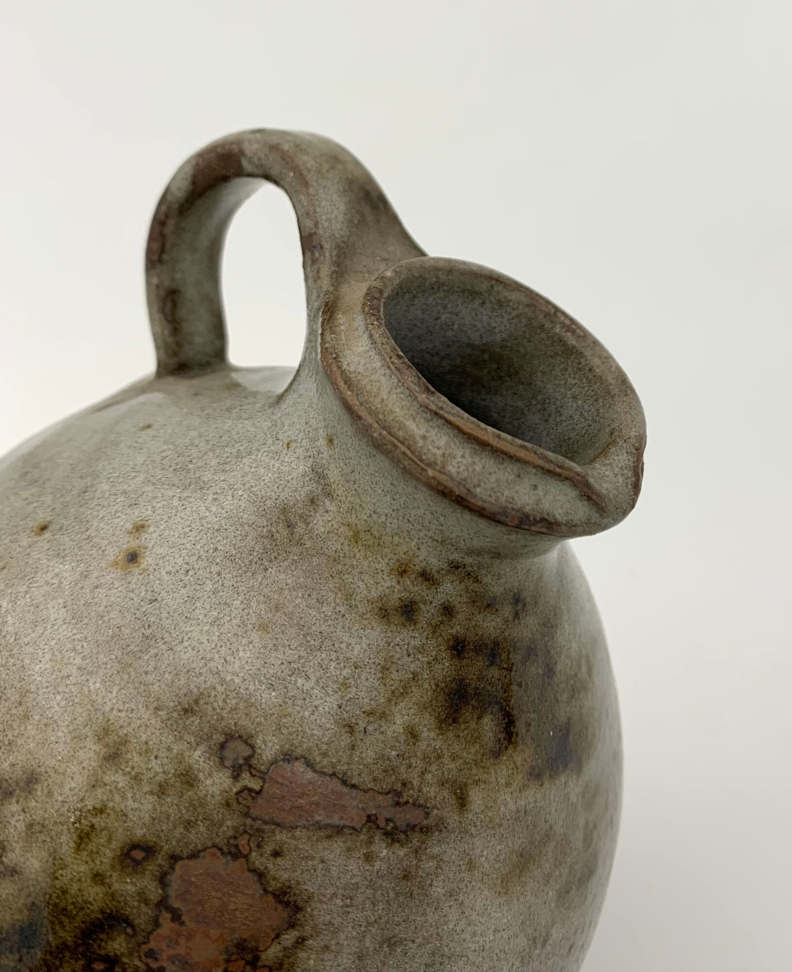 Vintage ceramics, enamelled sandstone, signed Thierry and Chantal Robert - 1960s