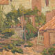 Peinture impressionniste de villas et de jardin