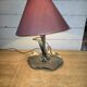 Lampe art déco en étain des années 1930