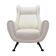 White armchair, Italian design, 1980s, production: Italy