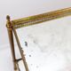 Two-tier side table with eglomisé mirror by Maison Jansen, French.