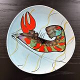 Plat 50’s décor langouste