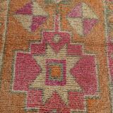 Pink Oriental Vintage Runner Rug, 86x309Cm