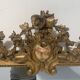 Louis XV style mirror in wood and gilded stucco, 19th century