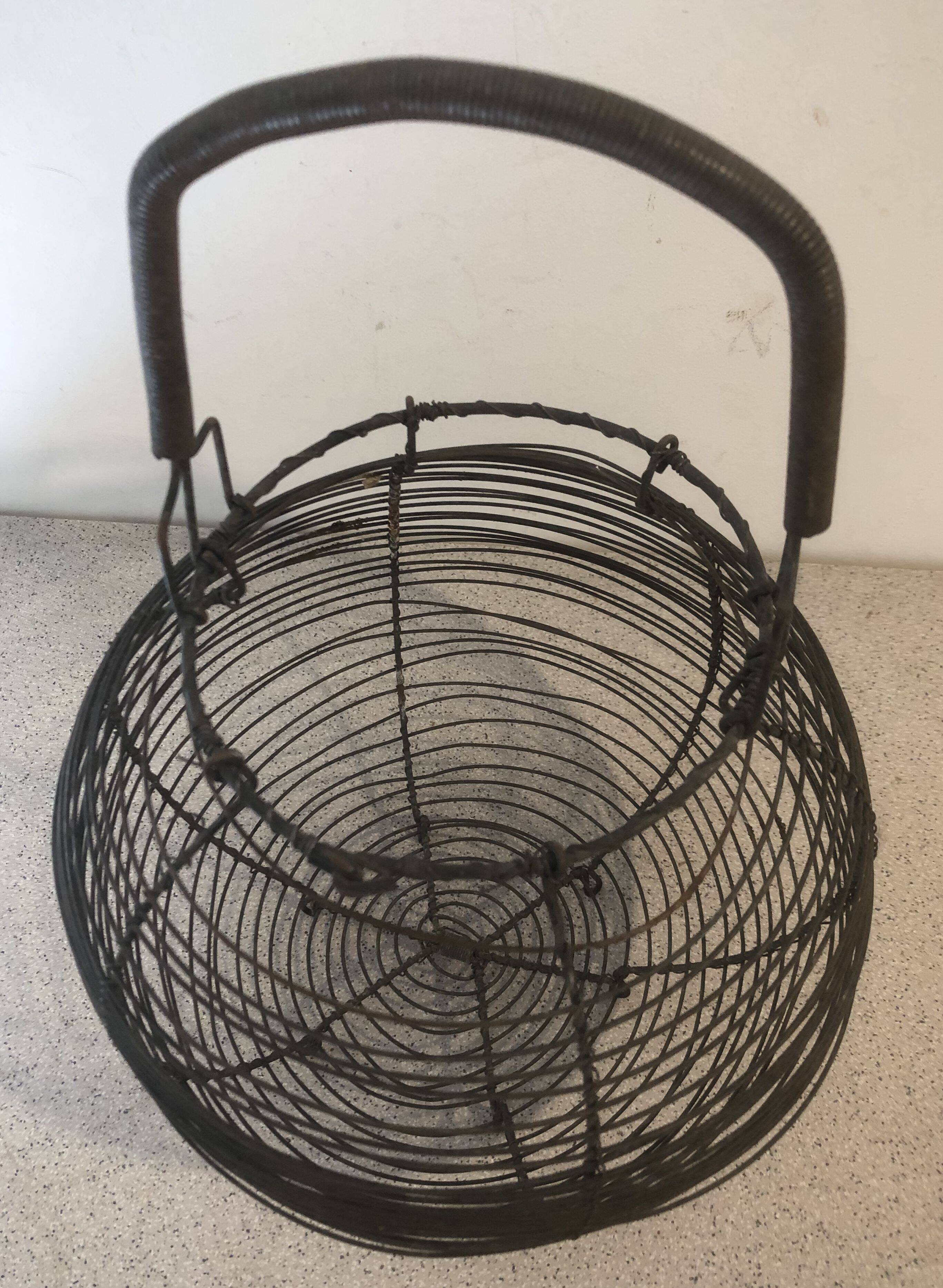Old wire egg or salad basket