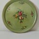 Round painted tin plateau Napoleon III
