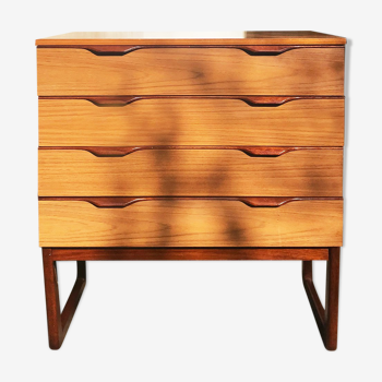 Teak and laminate chest of drawers - Europa Furniture edition from the 1970s