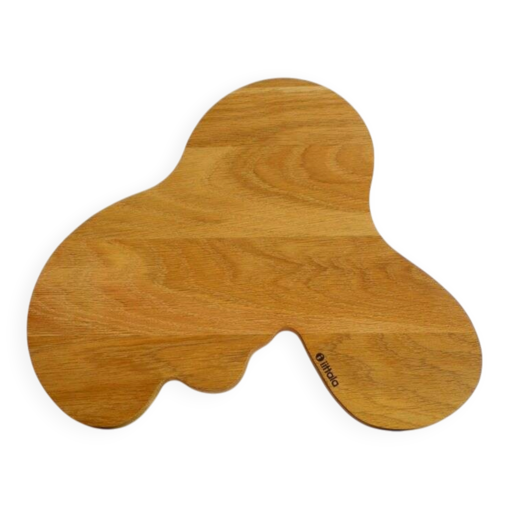 Serving platter in oak by Alvar Aalto for Iittala