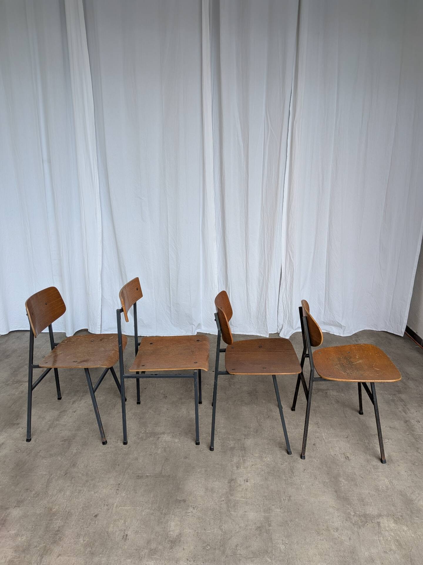Chaises de salle à manger en bois Stol Kamnik vintage - Yougoslavie des années 1970 - Ensemble de 4