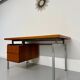 Teak and metal desk designed by George Frydman Efa 1960s vintage