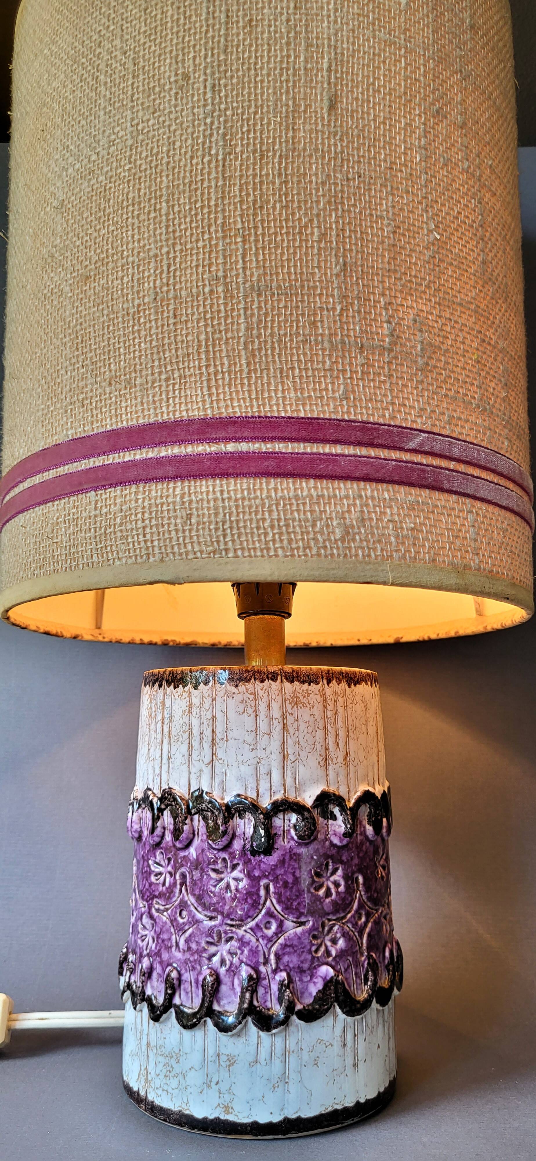 Vintage ceramic living room lamp 60'70'