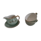 Old breakfast service We Two pistachio color / green / Villeroy & Boch / vintage