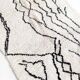 Moroccan Berber rug Azilal ecru and black 2.08x1.33m