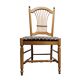 2 x rustic French country cottage side / dining chairs