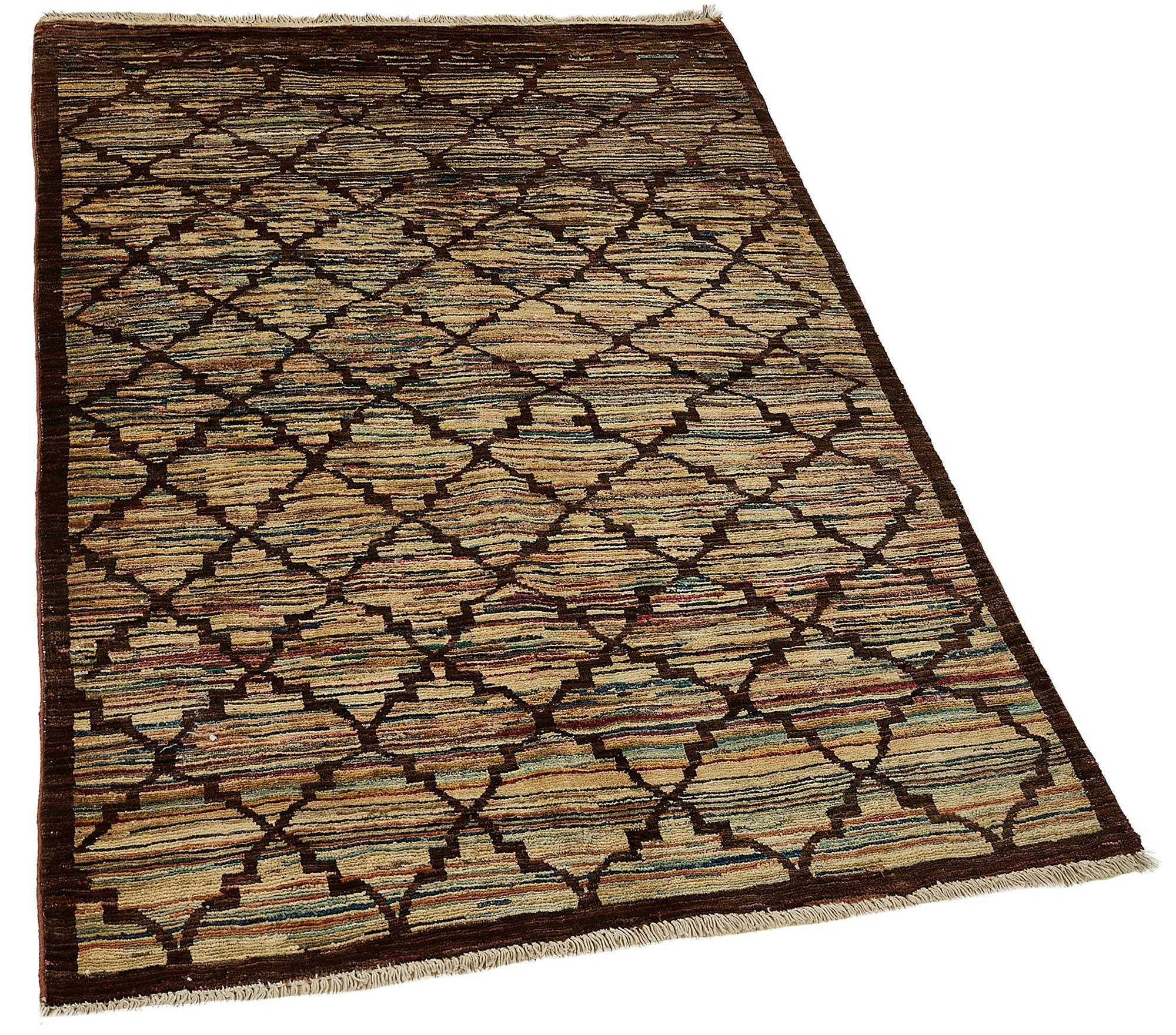 Turkish Handknotted Wool Oushak Rug 101 cm x 143 cm