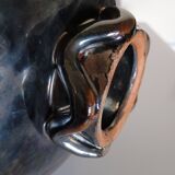 Jean Bacus (1885-1952) - Small black glazed stoneware bowl JB Vallauris