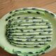 Vintage Vallauris asparagus dish in barbotine ceramic – 1950s