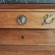 Commode style Empire en noyer blond